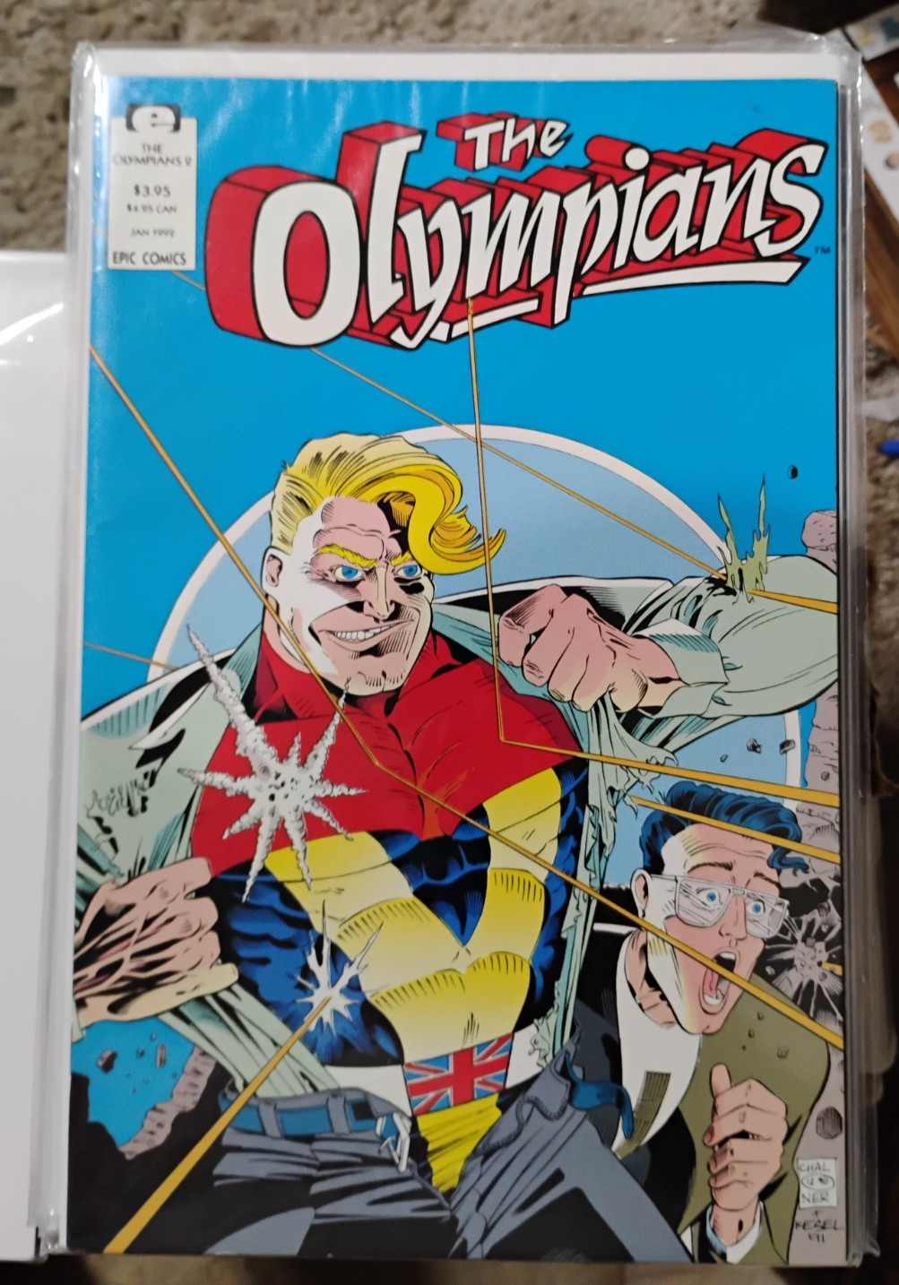 THE OLYMPIANS # 1 & 2 1991 EPIC MARVEL EARLY TODD MCFARLANE ART & COVER KEY