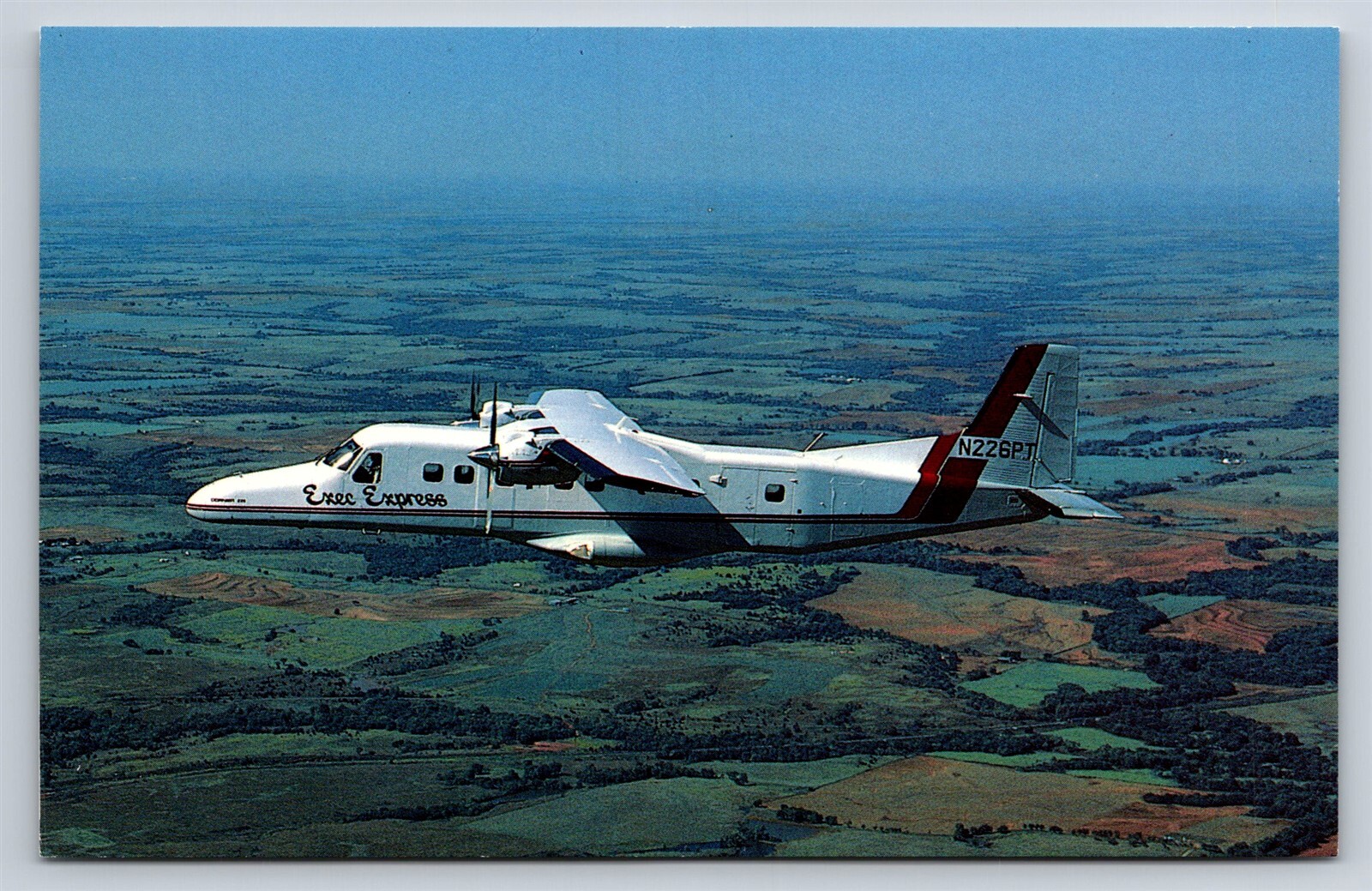 Airplane Postcard Exec Express Airlines Domier 228-201 N226PT HF24