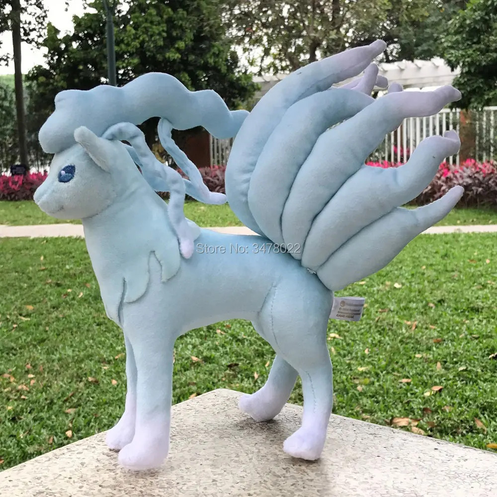 Pokemon Alola Ninetales Plush Toy Sun Moon Ice Fox Stuffed Animal 9in Doll