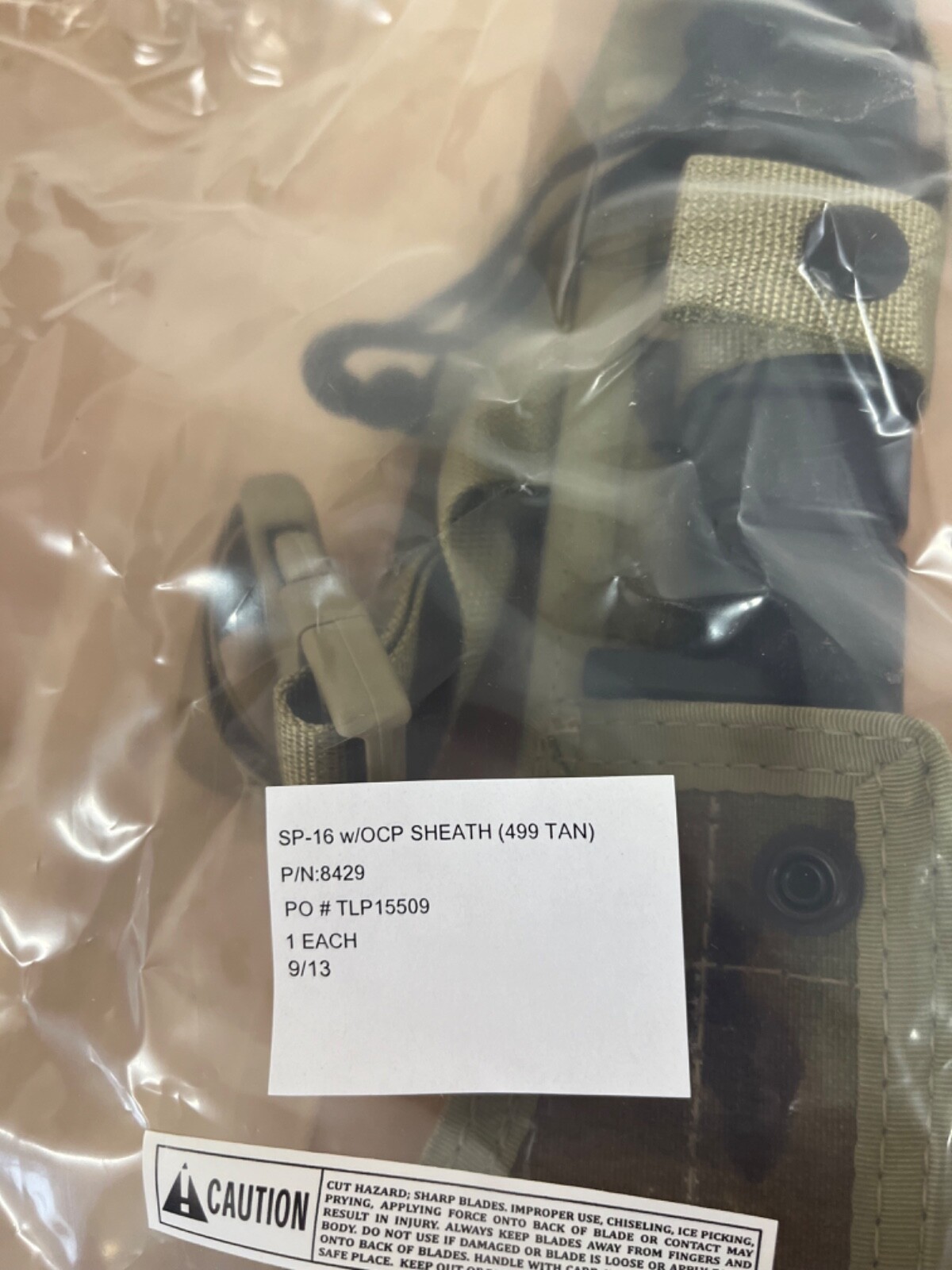 Ontario Spec Plus SP16 SPAX Axe Survival Tool & Camo Scabbard