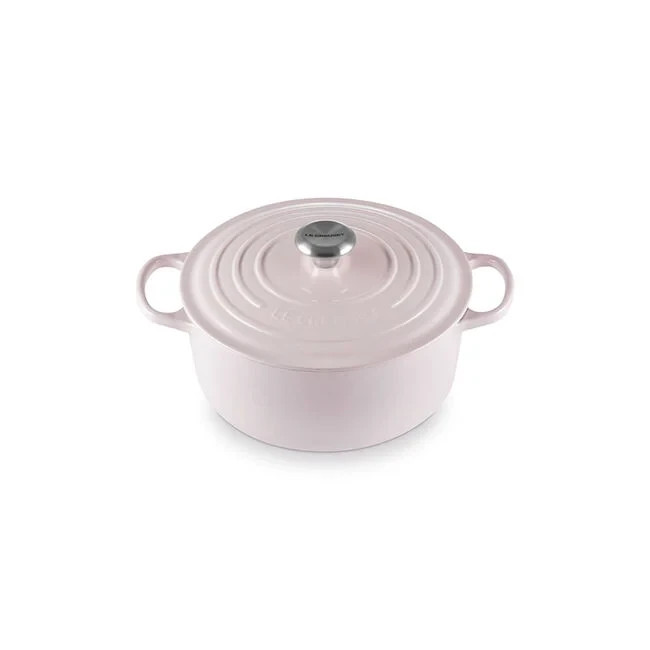 LE CREUSET Signature Round Dutch Oven 5.5QT SHALLOT COLOR
