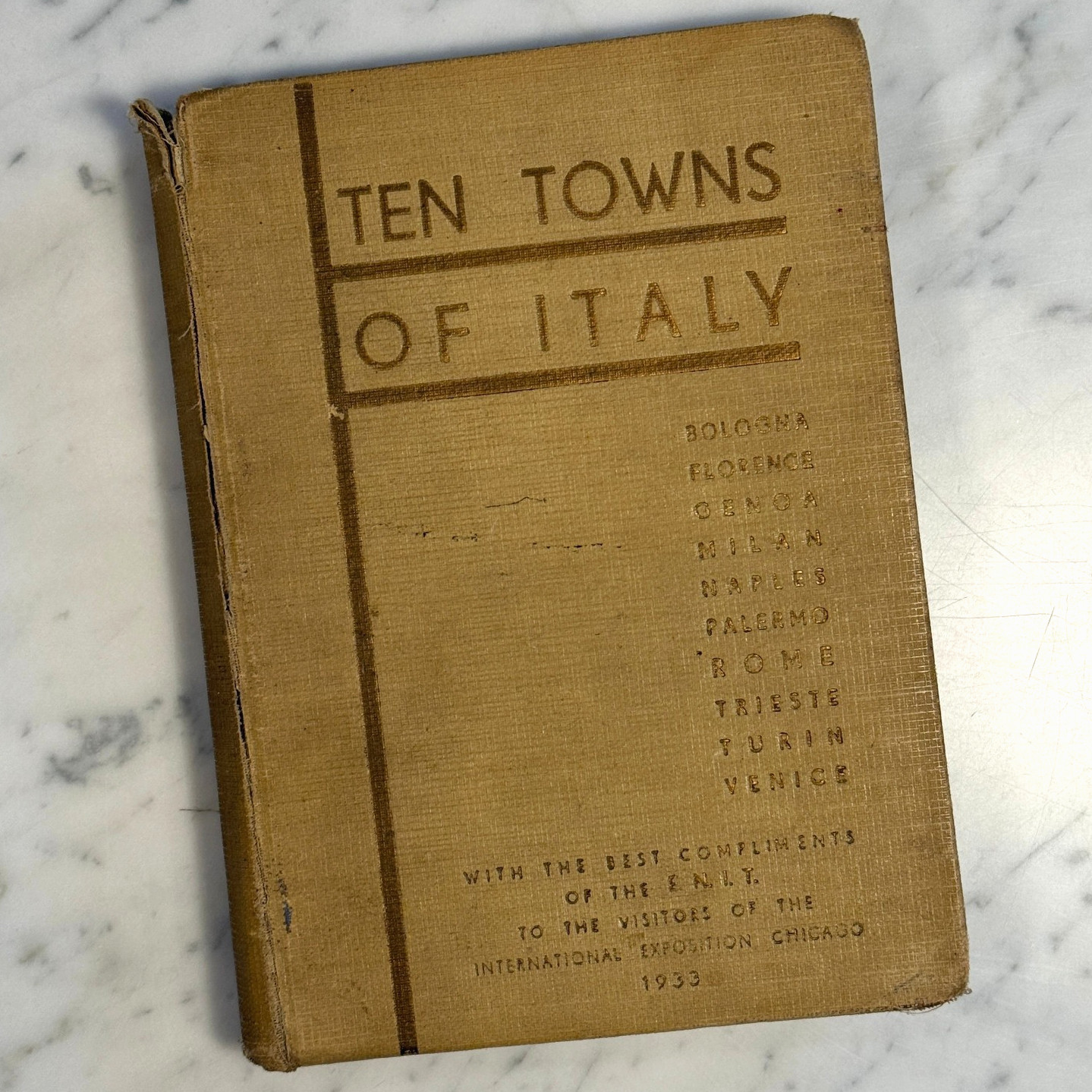 Ten Towns of Italy – 1933 ENIT Travel Book for Chicago Century of Progress Fair
