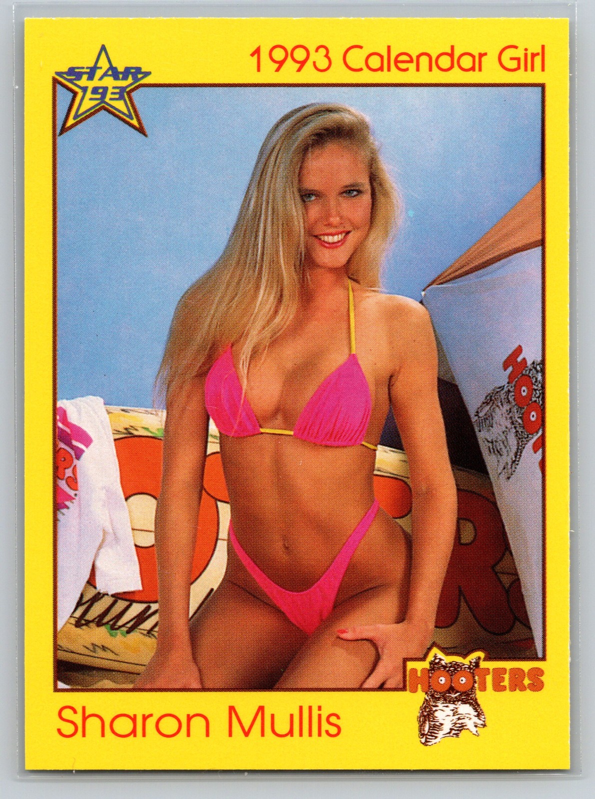 1993 Hooters Calendar Girls #82 Sharon Mullis Star 93 Vintage Trading Card