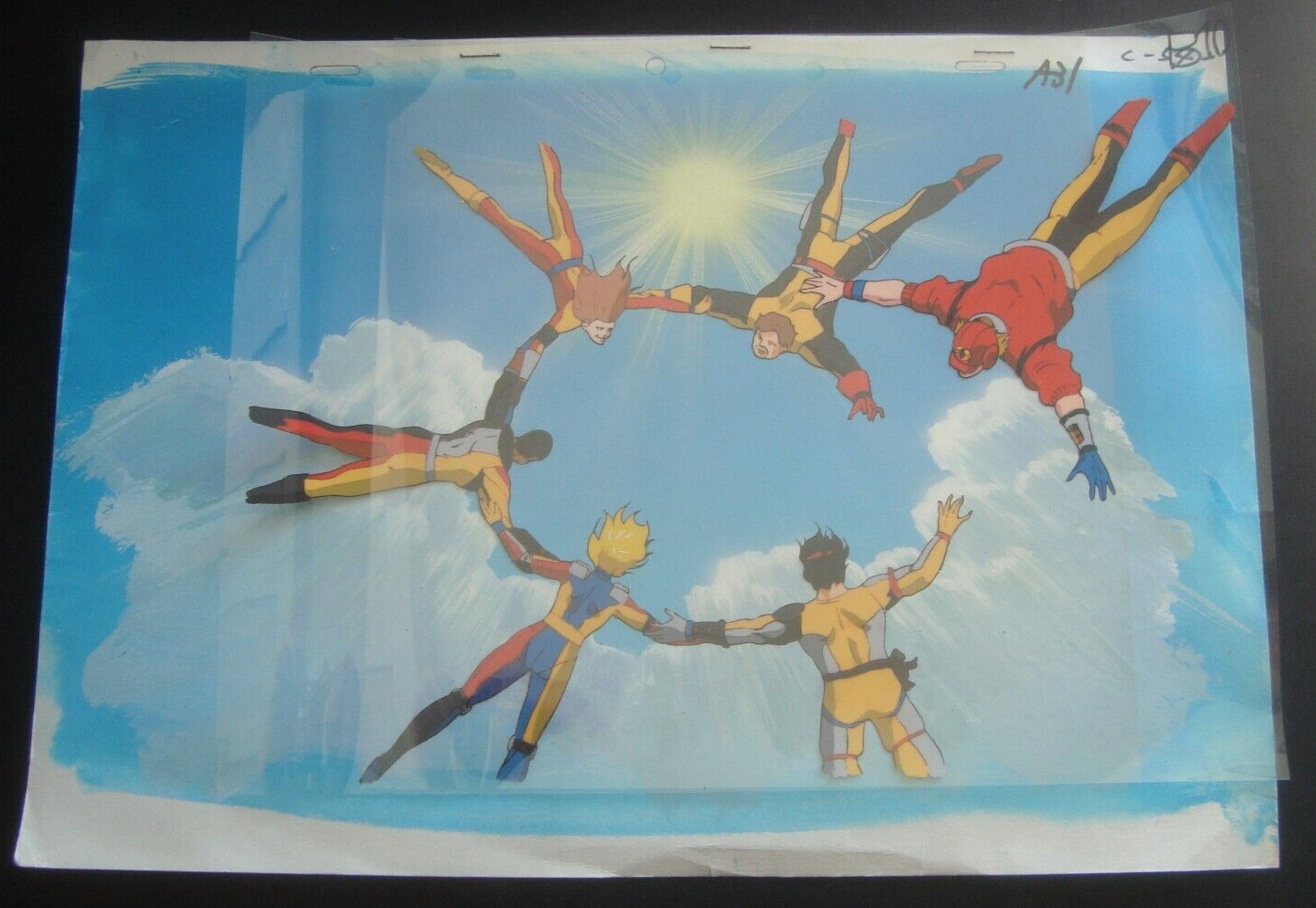 BIONIC SIX Team Original Animation Production Art Cel TMS ENTERTAINMENT RARE