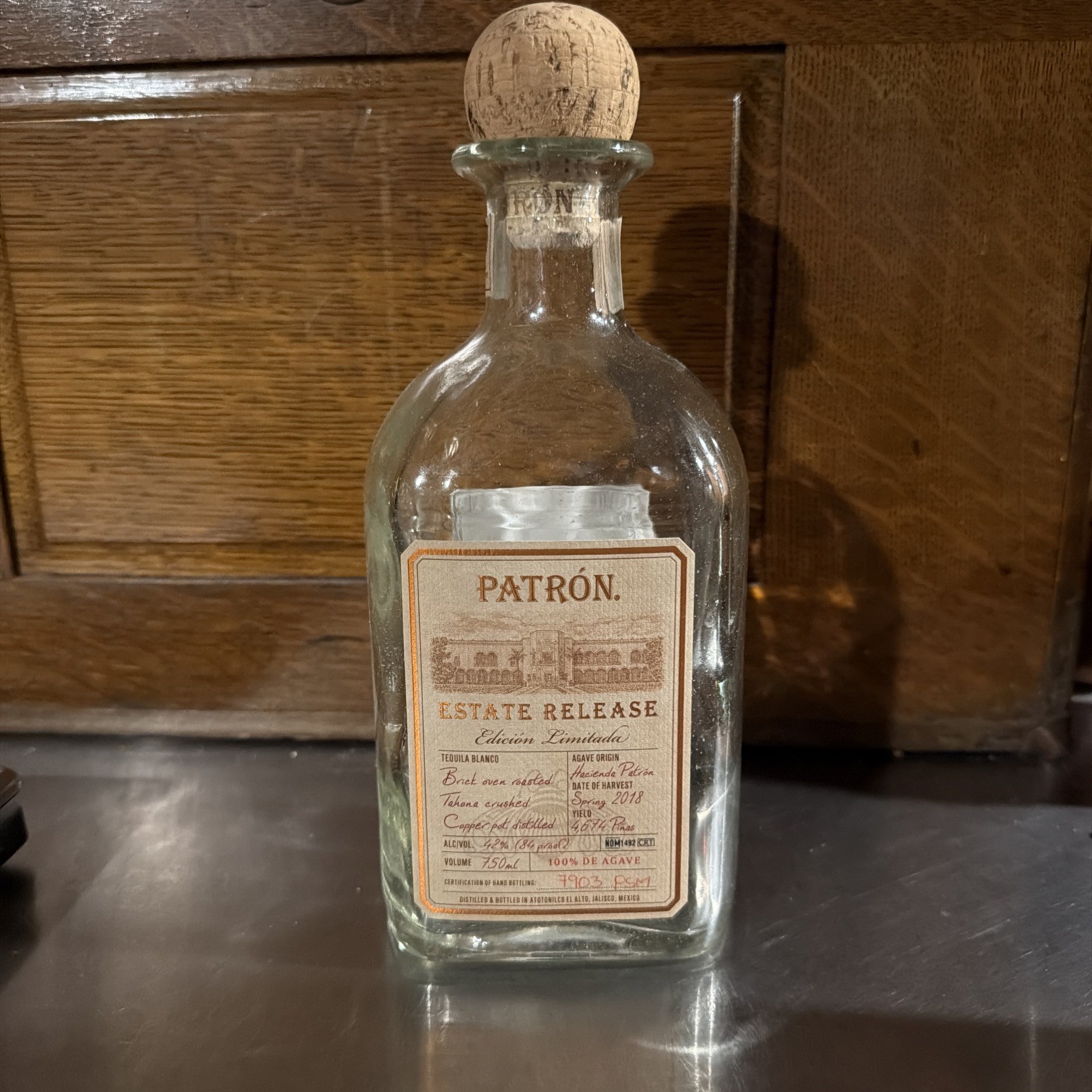***Patron Estate Release Limited Edition Numbered Bottle. Tequila Blanco***