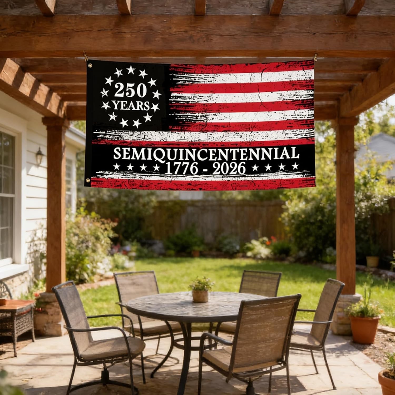 USA 250th Anniversary Flag 3×5 Ft Double Sided American Revolution Banner