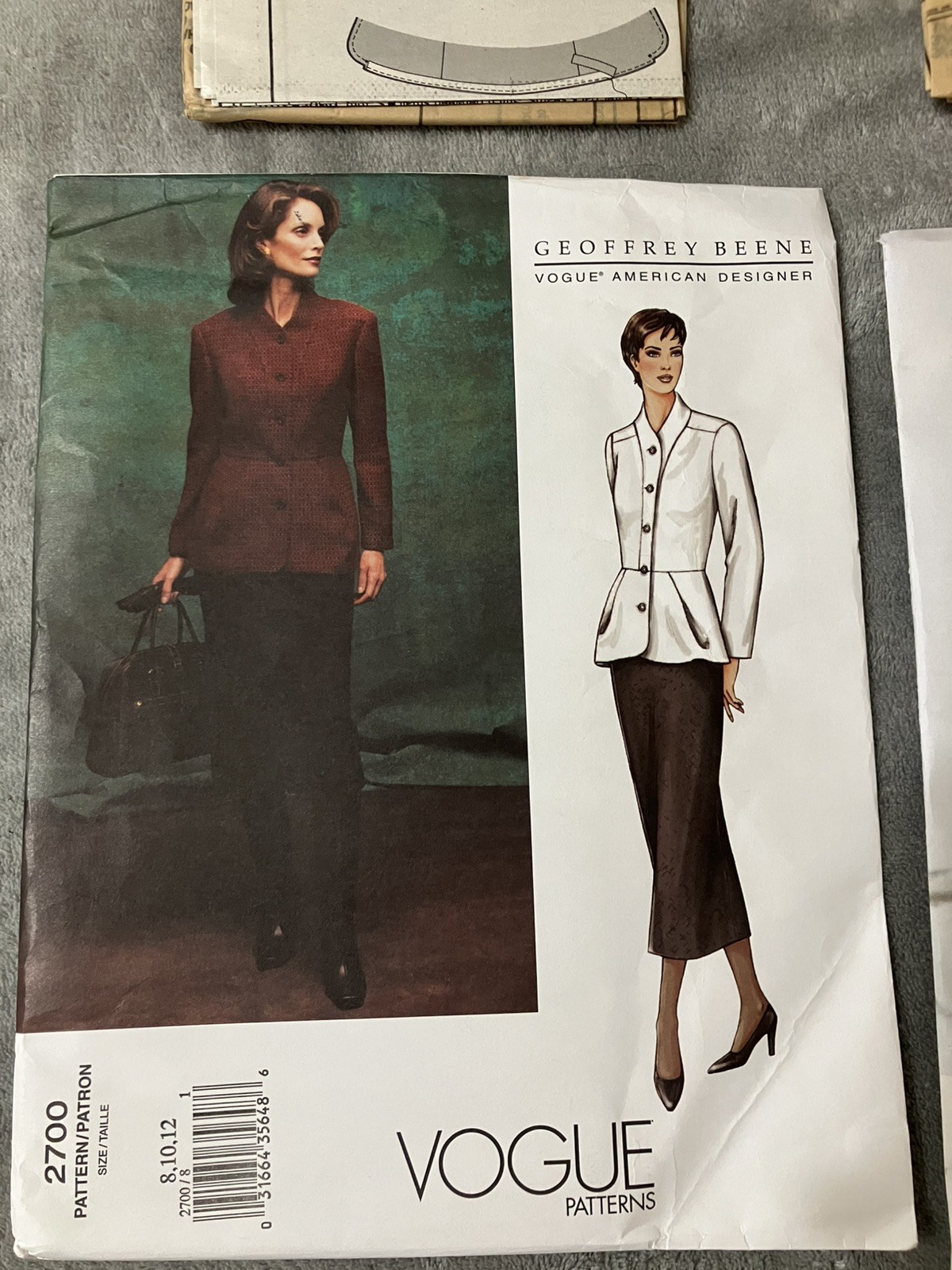 3 Vogue GEOFFREY BEENE Uncut Patterns Size 8-10-12