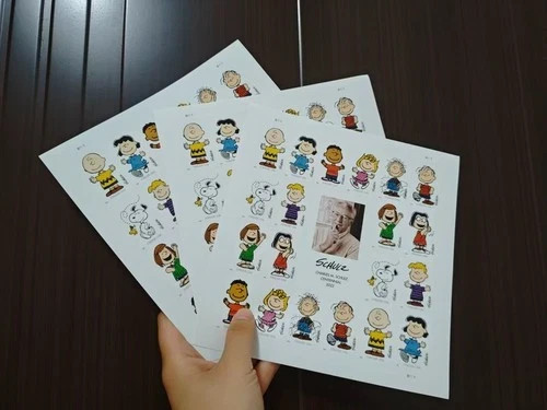 USPS 100PC USPS Charles Schulz “Peanuts” Forever Stamps Pane Unused Charlie Brow