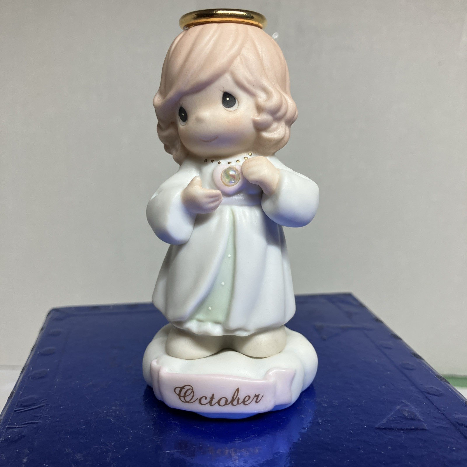 Precious Moments Porcelain Figurine “ October” 3.75” Tall