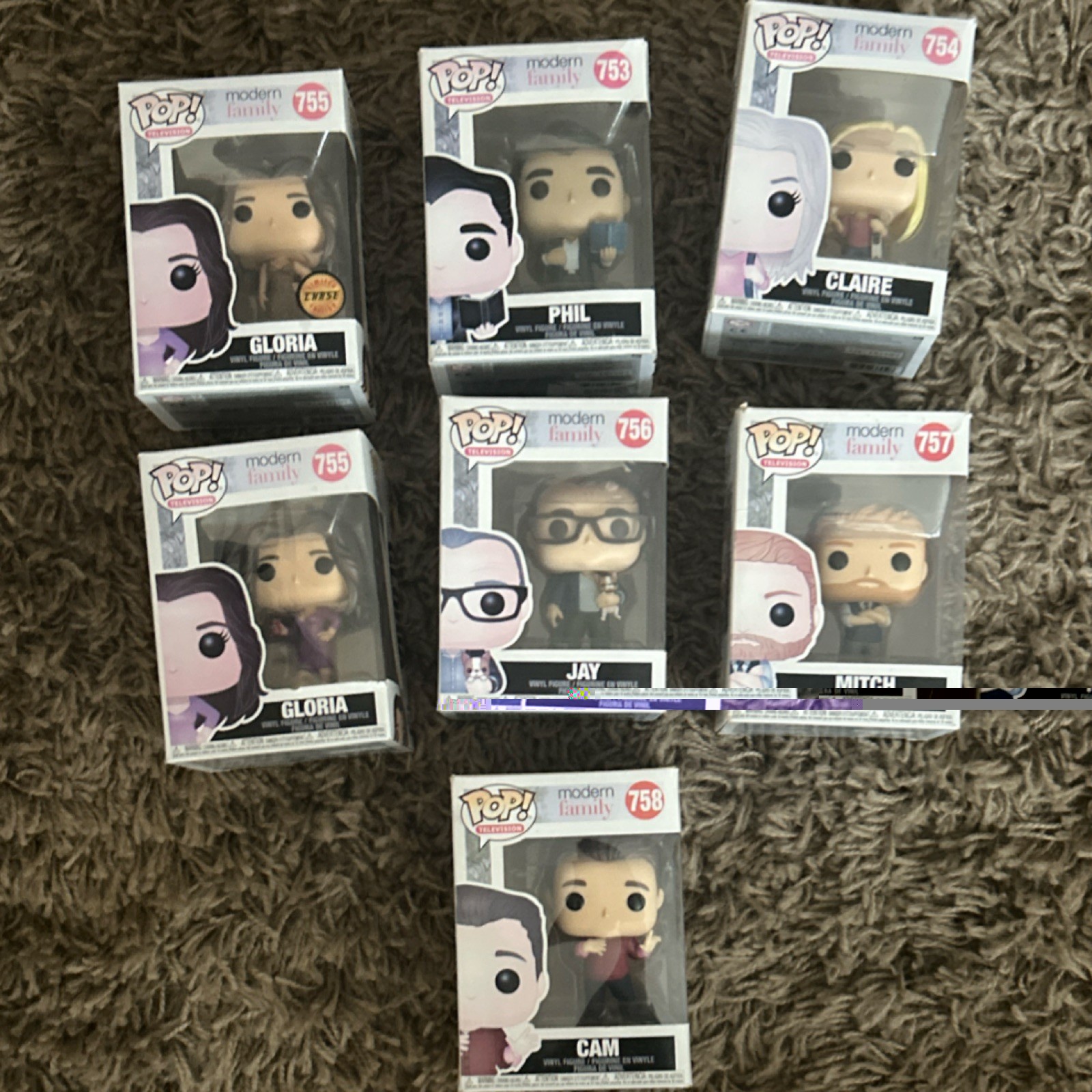 Modern family funko pop set