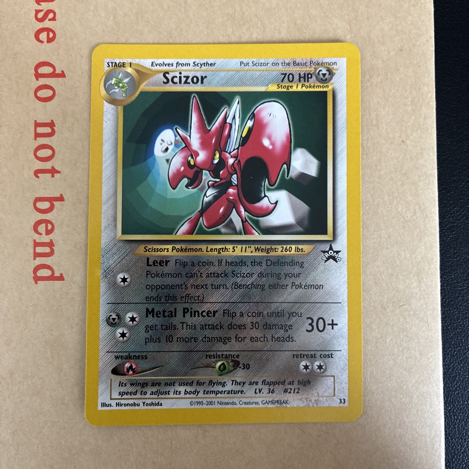 Scizor 33 Pokemon WOTC Black Star Promo – NM/LP (fast dispatch)
