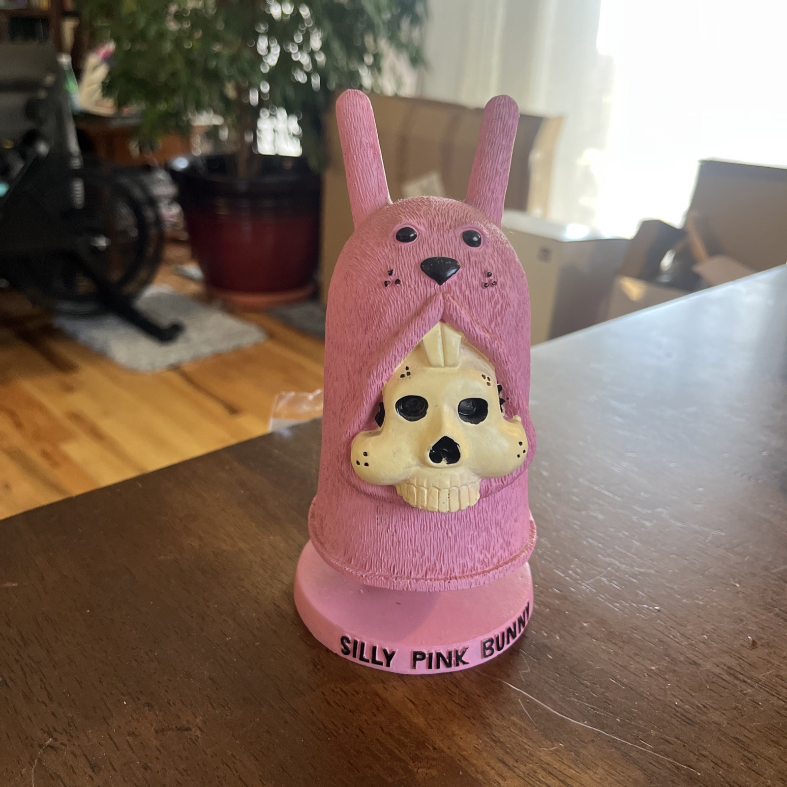 Jeremy Fish Silly Pink Bunny Bobblehead Limited Edition