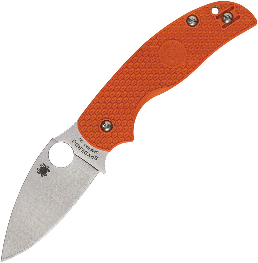 Spyderco Sage 5 Compression Lock Orange FRN Folding CPM-REX121 Knife 123BORP