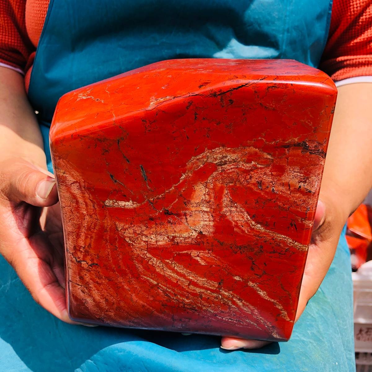 6380g Natural Beautiful Red Jasper ore Crystal Mineral Specimen Healing