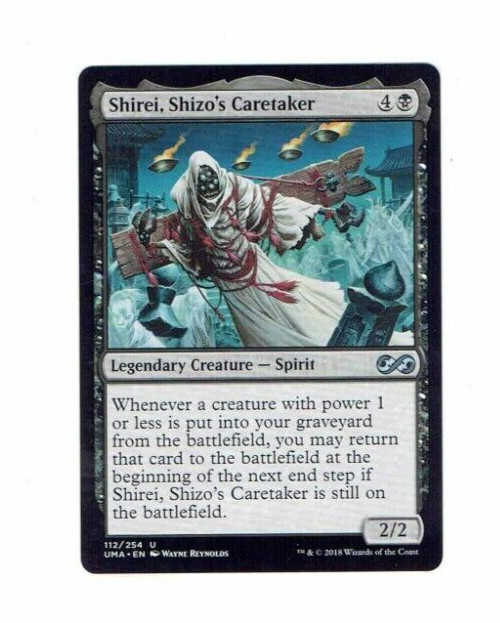 Shirei Shizo’s Caretaker Spirit #112 U UMA EN Wayne Reynolds WOTC 2018 #MTG Card