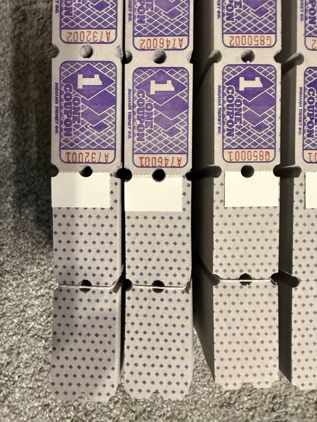 10,000 New Tickets For Redemption Games, Skeeball, Cherry Master, 8 Liner Purple