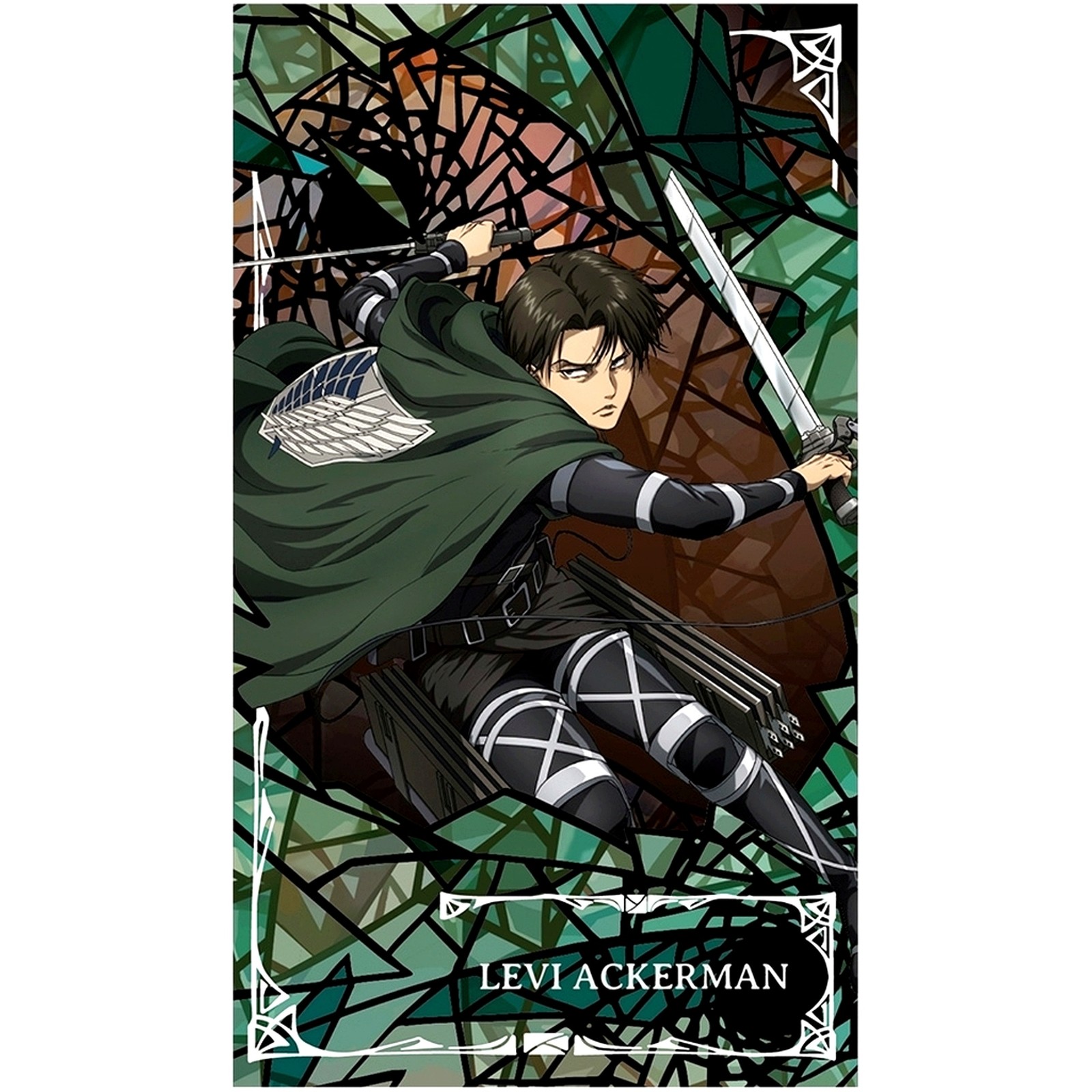 Levi A. AFORCE x DRAGON HORSE Attack on Titan Quicksand Acrylic Plate Japan W278