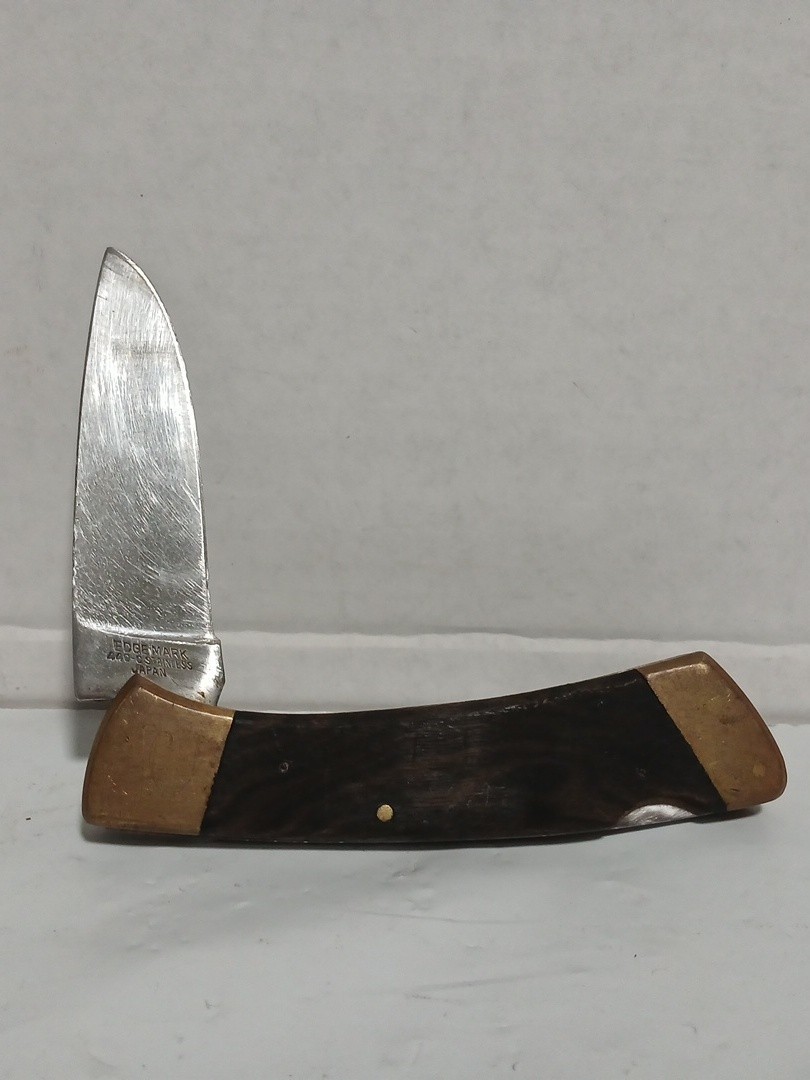 VTG Edge Mark Adventurer 11-208 Folding Pocket Knife 440-C Stainless Japan