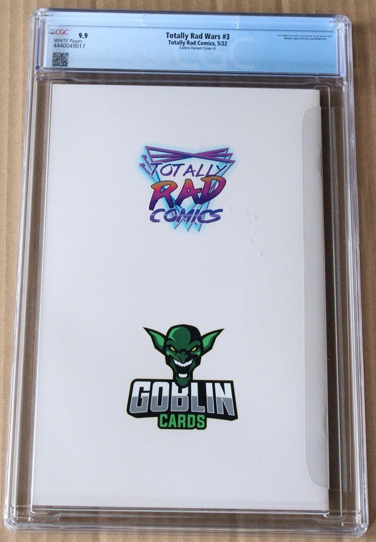 Totally Rad Wars #3 Colero Variant Cover A Goblin Cards Exclusive Virgin CGC 9.9