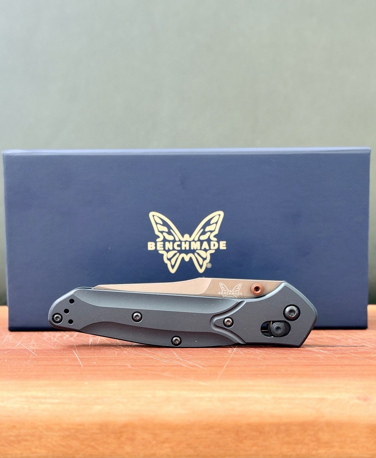 Benchmade 940FE-2601 Osborne AXIS Reverse Tanto Taiga Green S90V FDE |New | USA