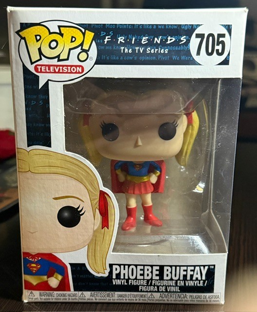 VAULTED Phoebe Buffay as Supergirl Friends Funko Pop #705 Halloween Lisa Kudrow