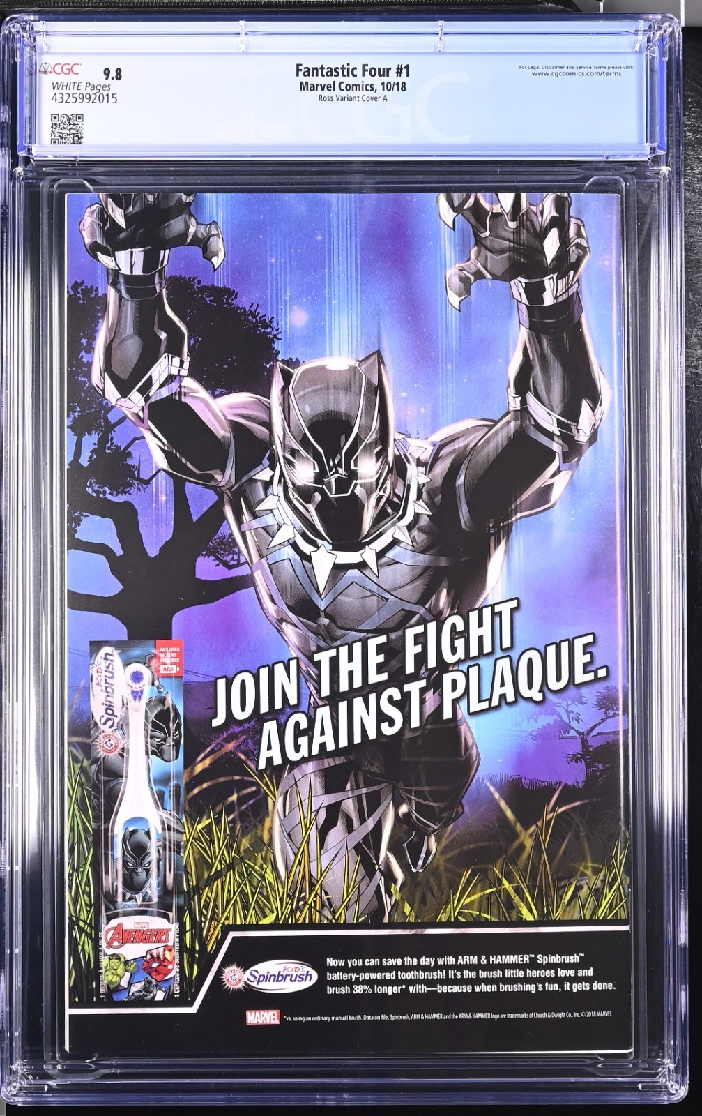 Fantastic Four #1 CGC 9.8. Alex Ross Incentive 1:50 Variant! Top Pop!