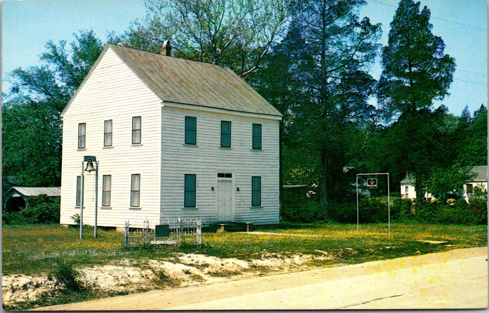 Royal White Hart Lodge Postcard Halifax NC Ektachrome McElvain 1957 B69
