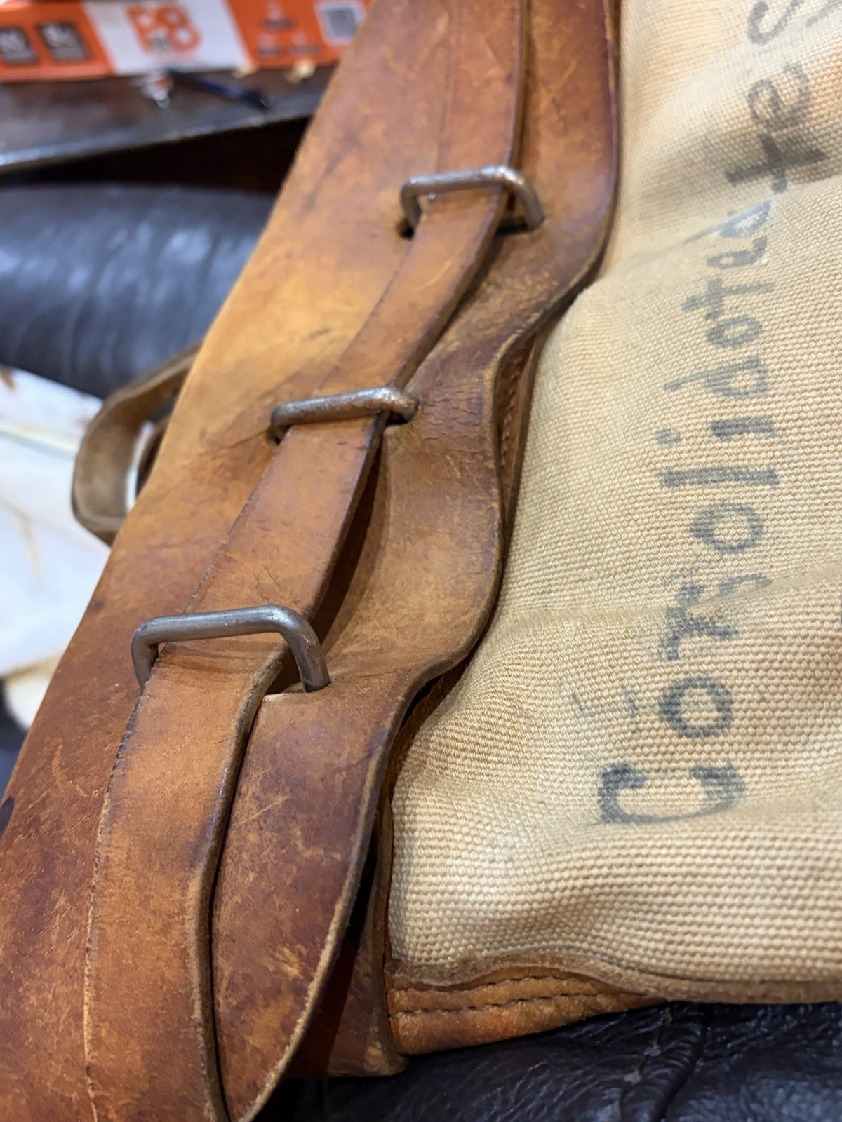 Antique 1920’s UTE Colorado Indian School Mail Bag Gold Bond *RARE