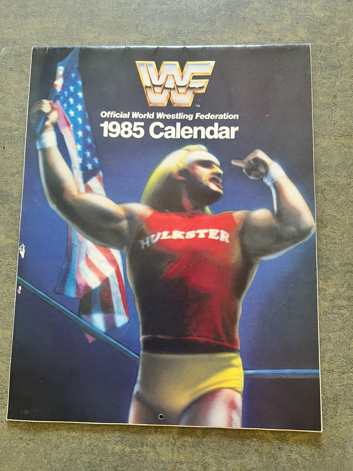 RARE Official WWF 1985 Calendar Hulk Hogan Cover Vintage WWE AEW WCW Wrestling