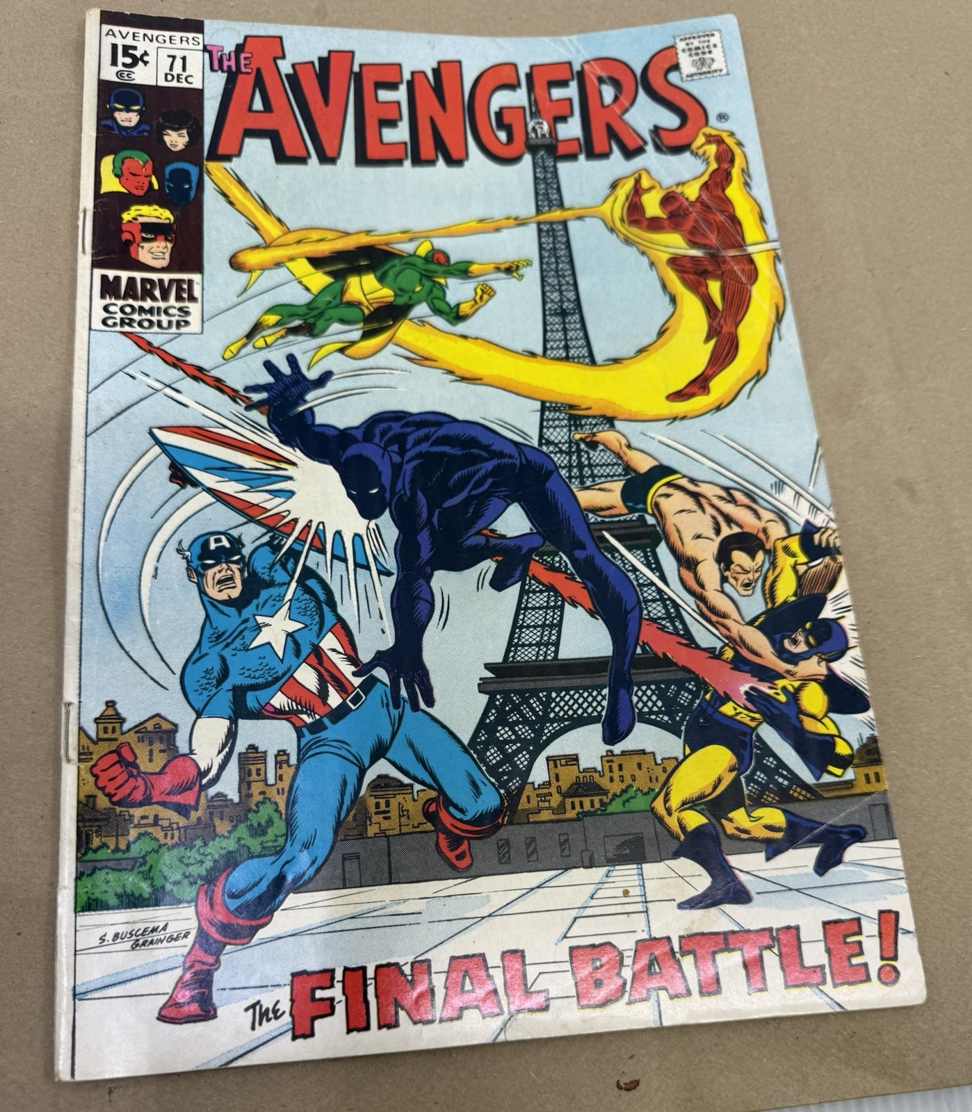 The Avengers #71 Marvel Comics 1969 – 1st appearance Invaders “