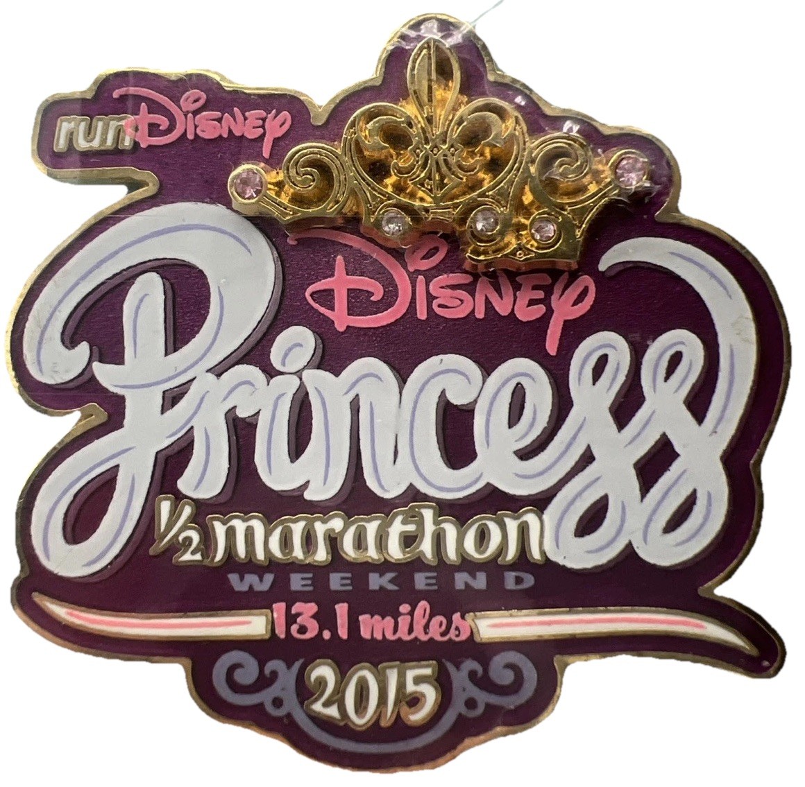 Disney Princess Half 1/2 Marathon 2015 Weekend Pin RunDisney PHM Limtd Release
