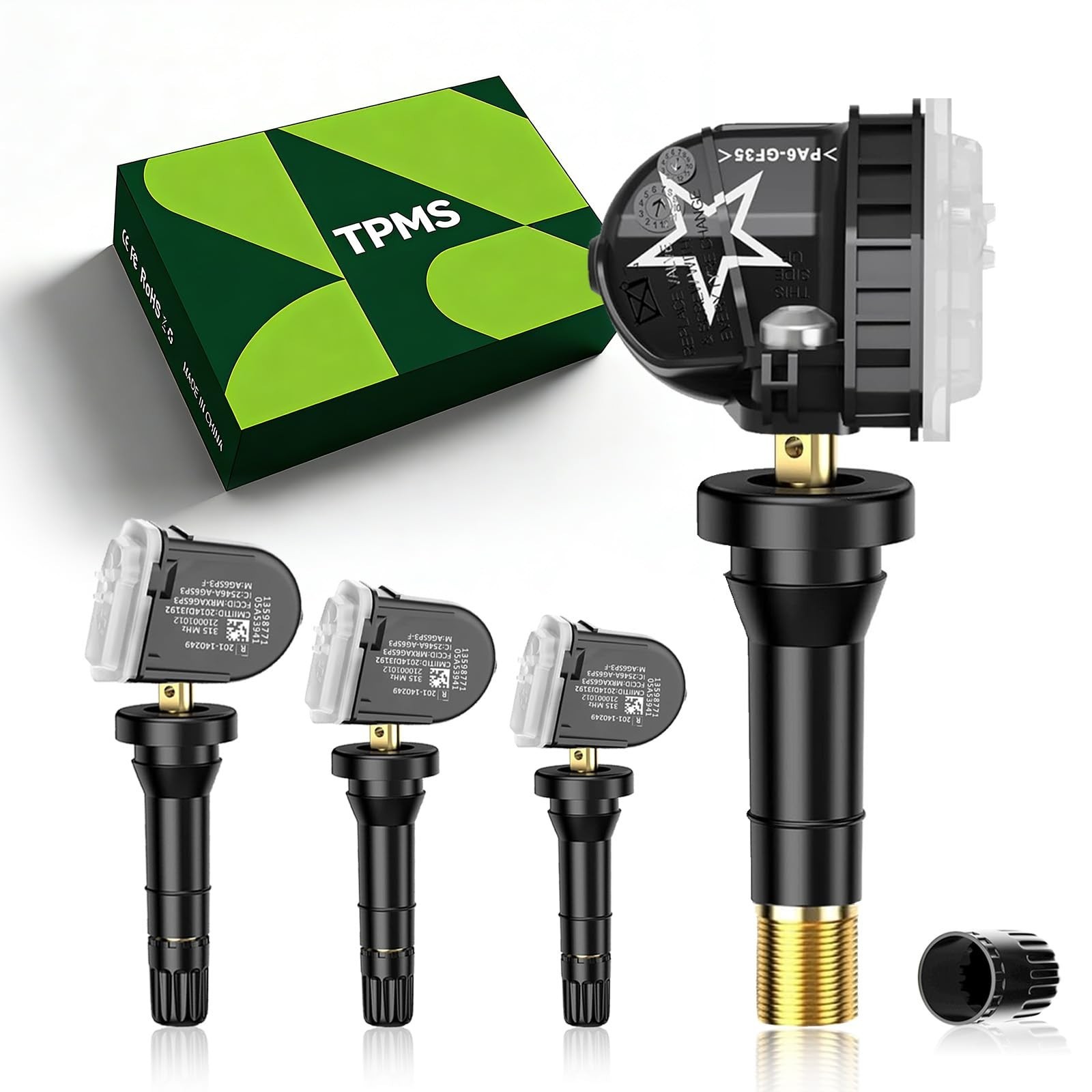 TPMS 315MHz Pre-Programmed,Compatible with Chevy Impala 2006-2020;Trax 2013-2…
