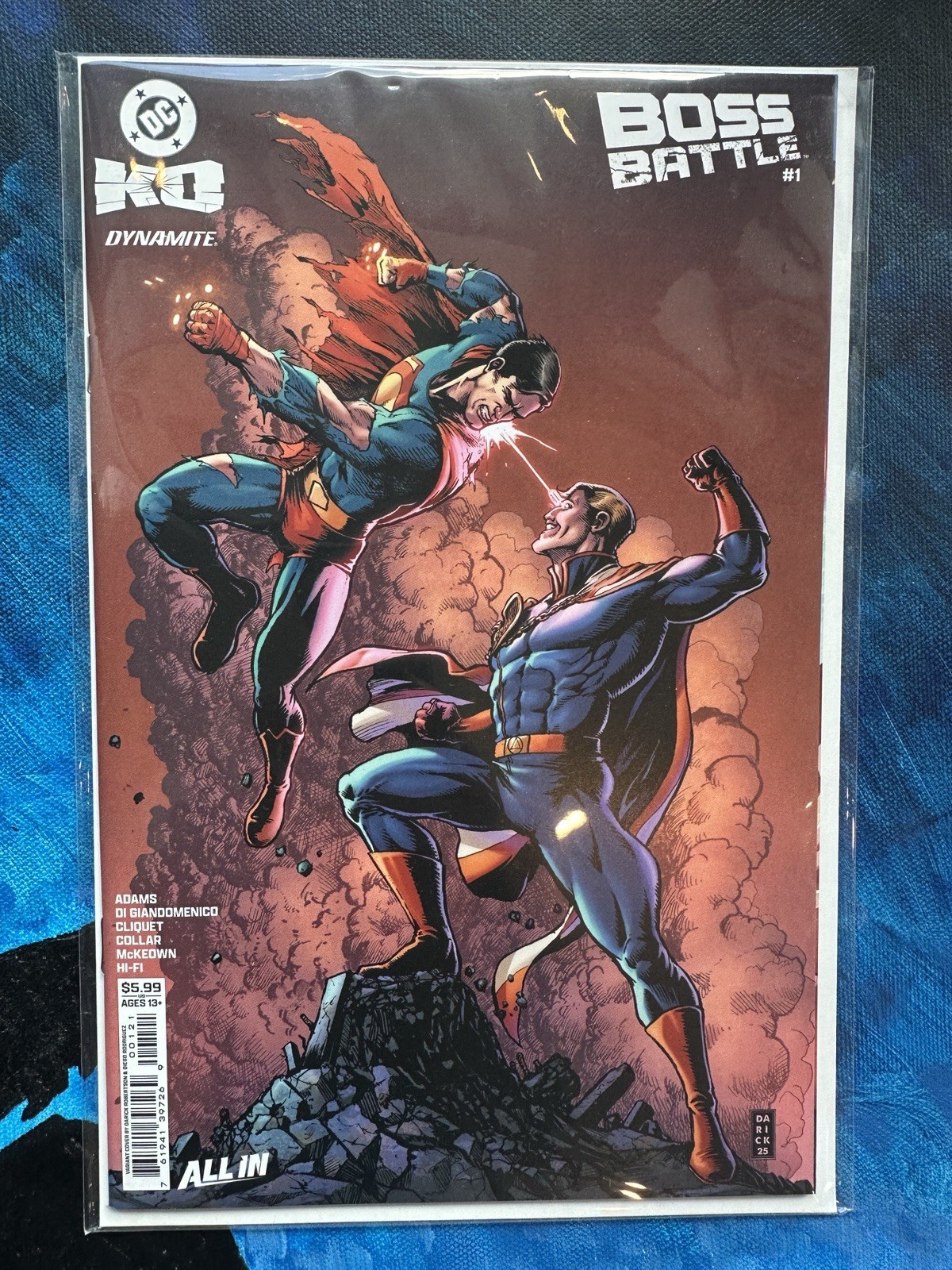 DC KO Boss Battle #1 Homelander vs Superman Darick Robertson 1ST PRINT UNREAD NM