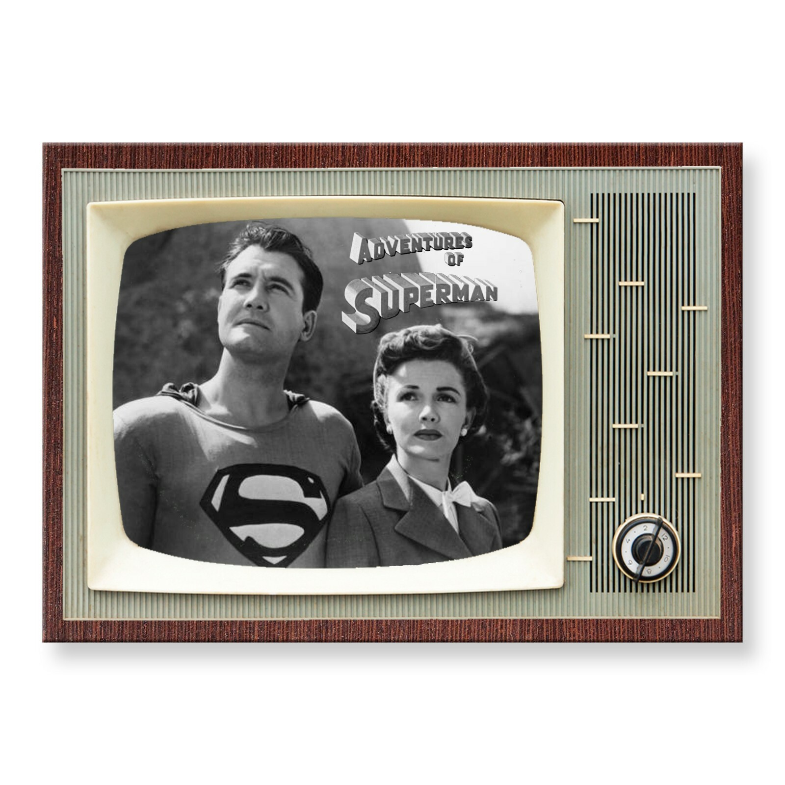 ADVENTURES OF SUPERMAN TV Show Classic TV 3.5 inches x 2.5 inches FRIDGE MAGNET