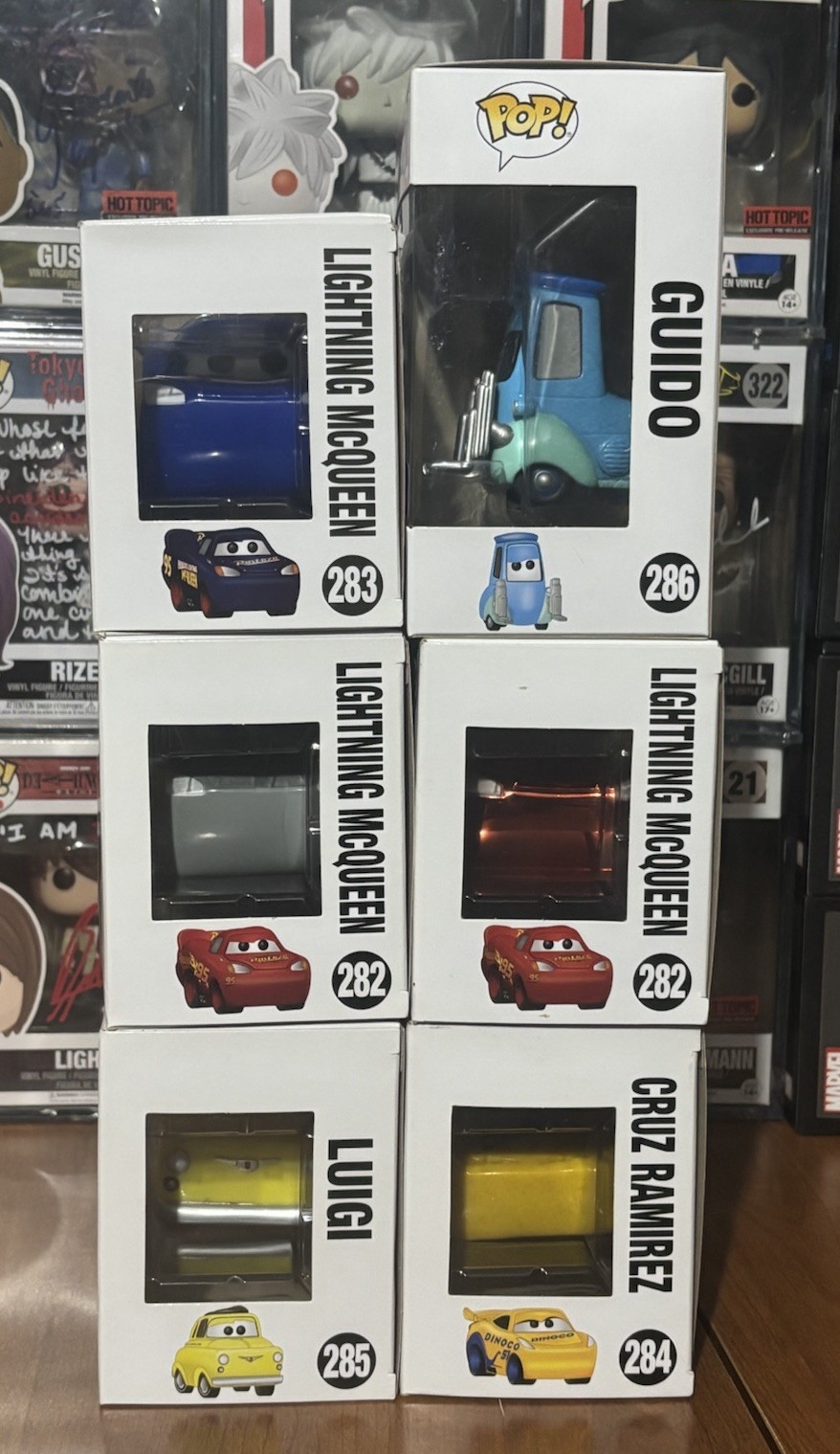 Funko Pop Cars 3 Lightning McQueen 282 283 Cruz 284 Luigi 285 Guido 286 W Protec
