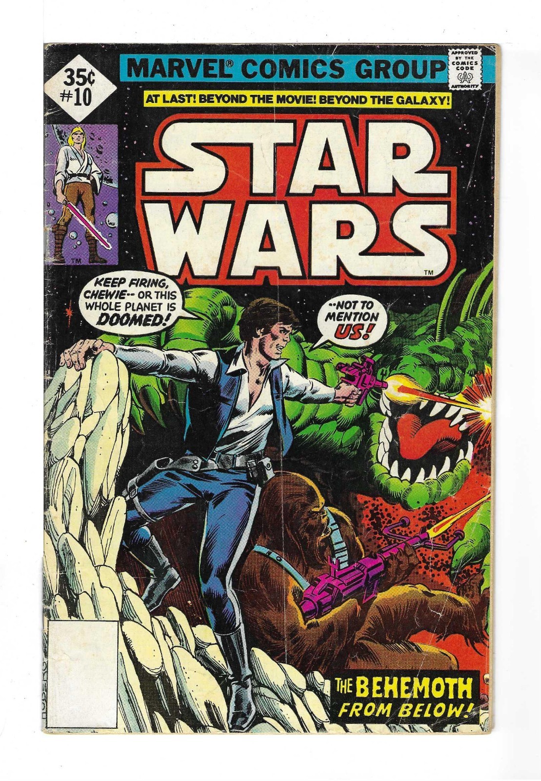 STAR WARS #10 — WHITMAN VARIANT! RICK HOBERG COVER! Marvel Comics! 1978! VG