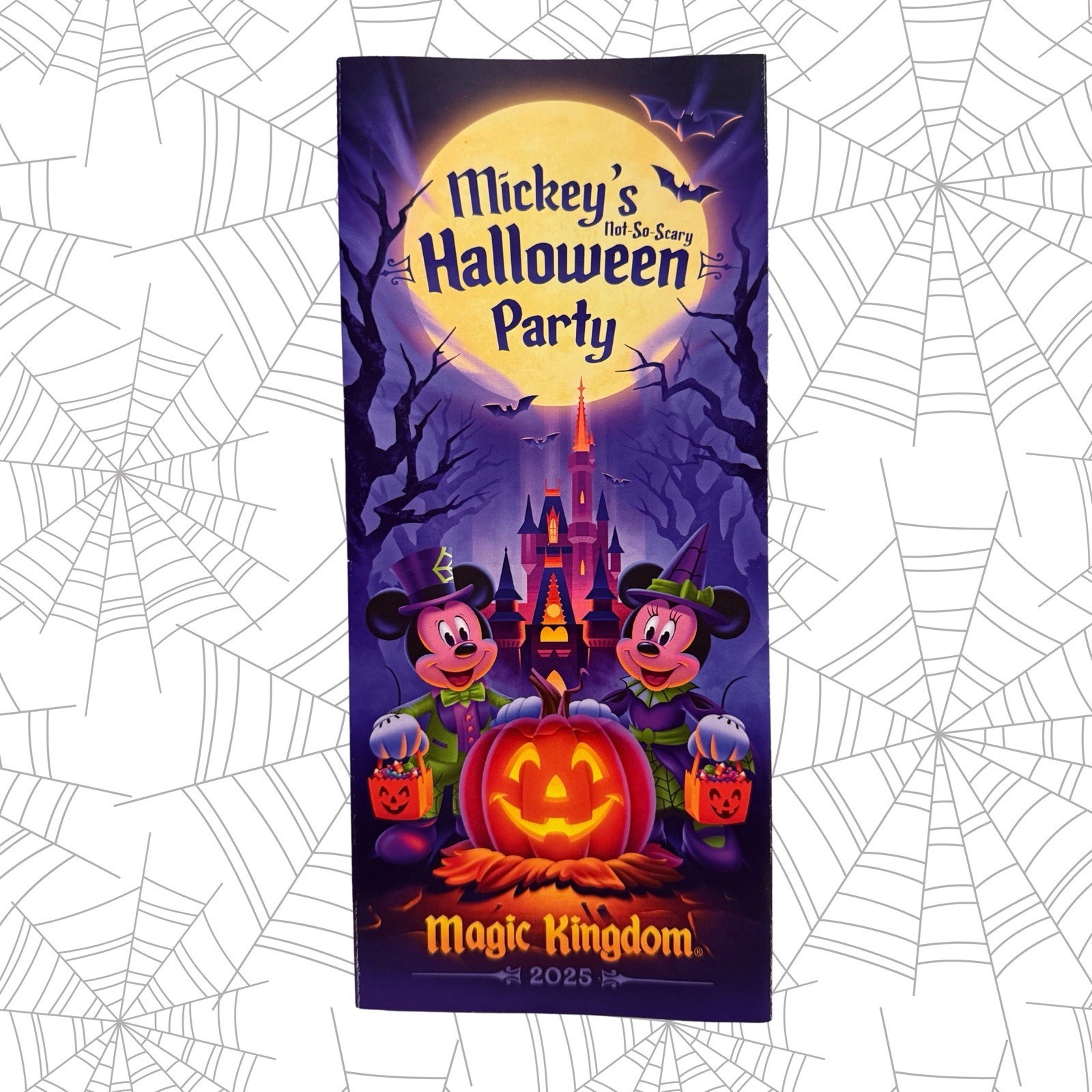 Disney World 2025 Mickey’s Not So Scary Halloween Party MNSSHP Map NEW