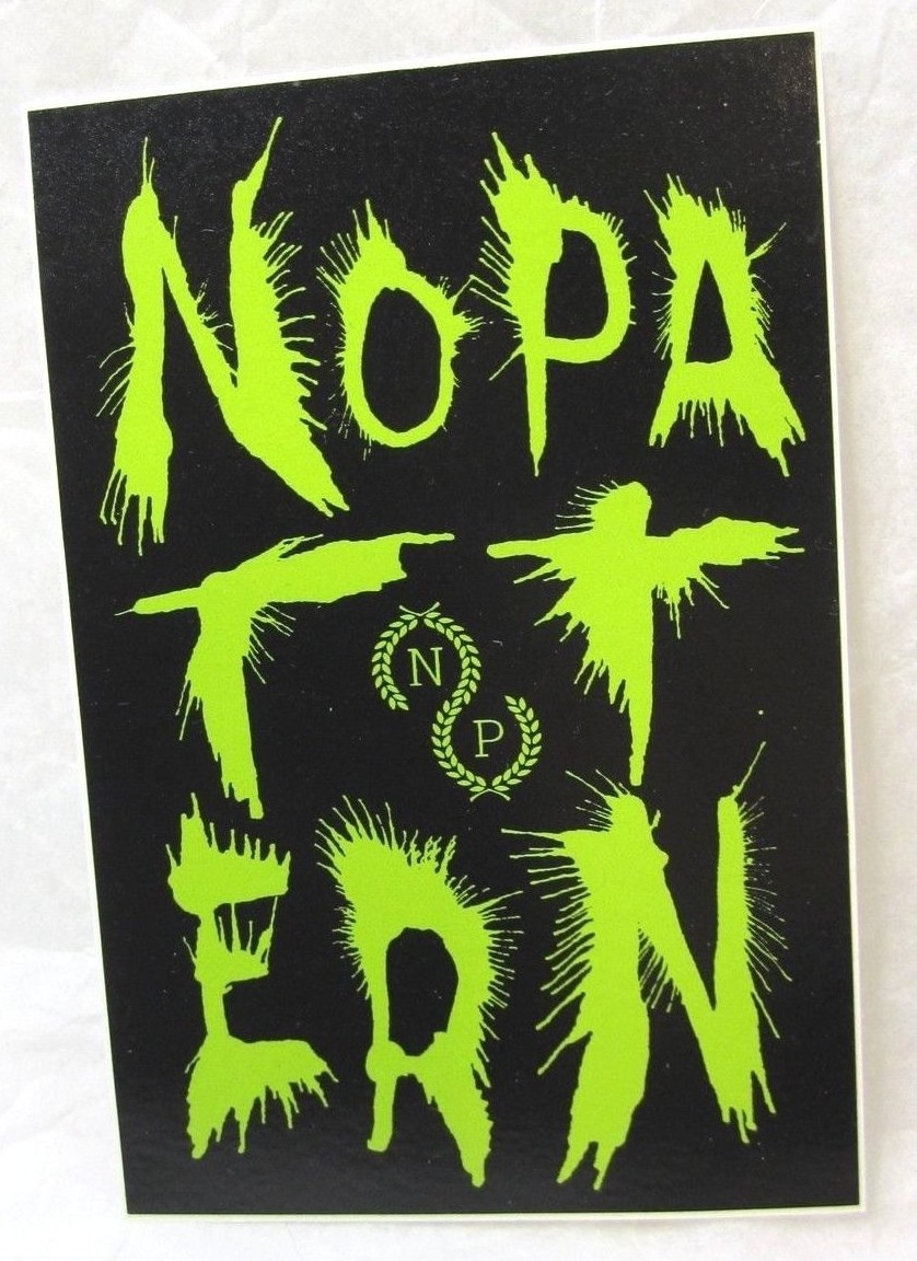 NO PATTERN CHUCK ANDERSON STICKER GRAFFITI STREET ARTIST GRAPHIC RARE VINTAGE