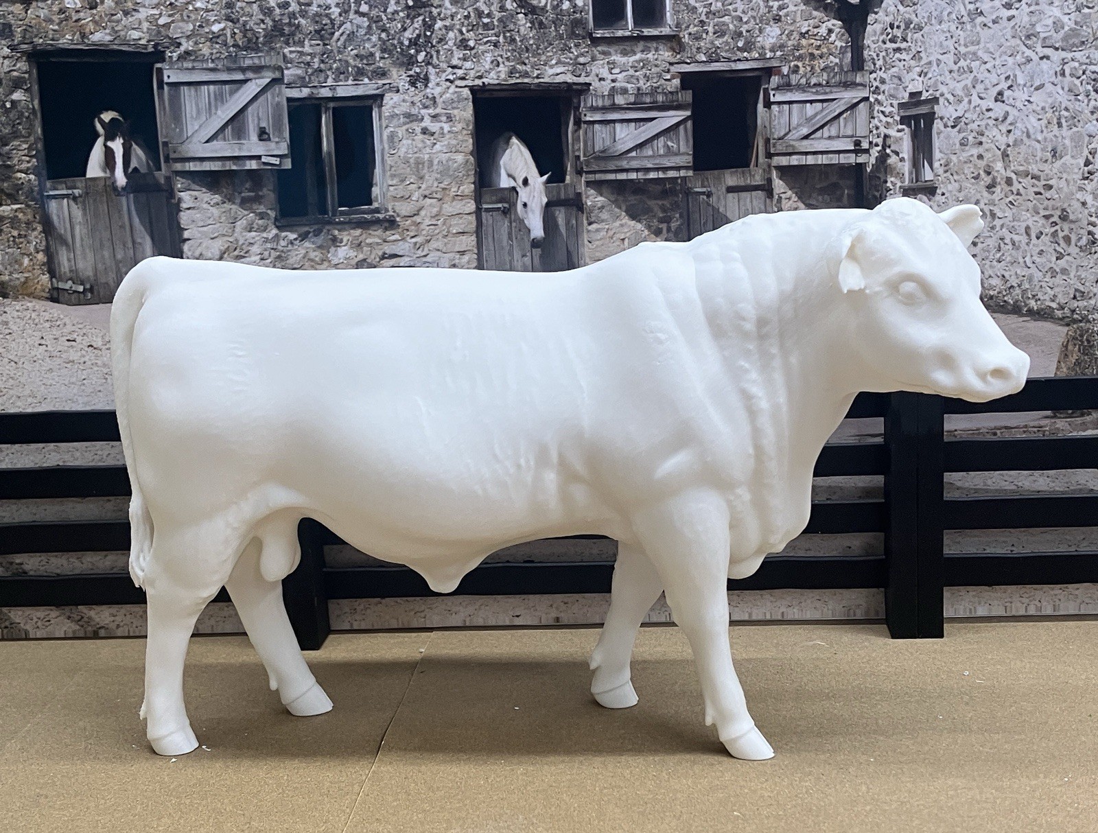 1:9 Unfinished Standing Bull Cattle 3d Print Traditional Breyer Model Horses Etc