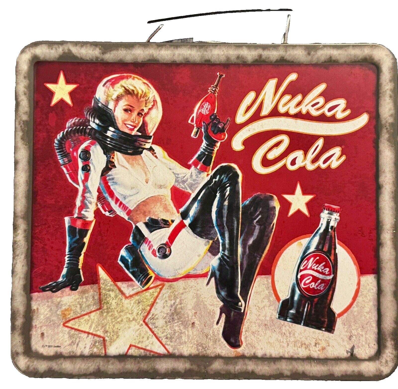 FALLOUT • PX Excl • NUKA COLA: Tin Tote + Blaster Set • Fanwraps • Ships Free