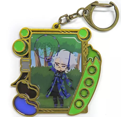 Azure Ashengrotto Disney Twisted Wonderland Memorial Metal Charm Keychain Anip