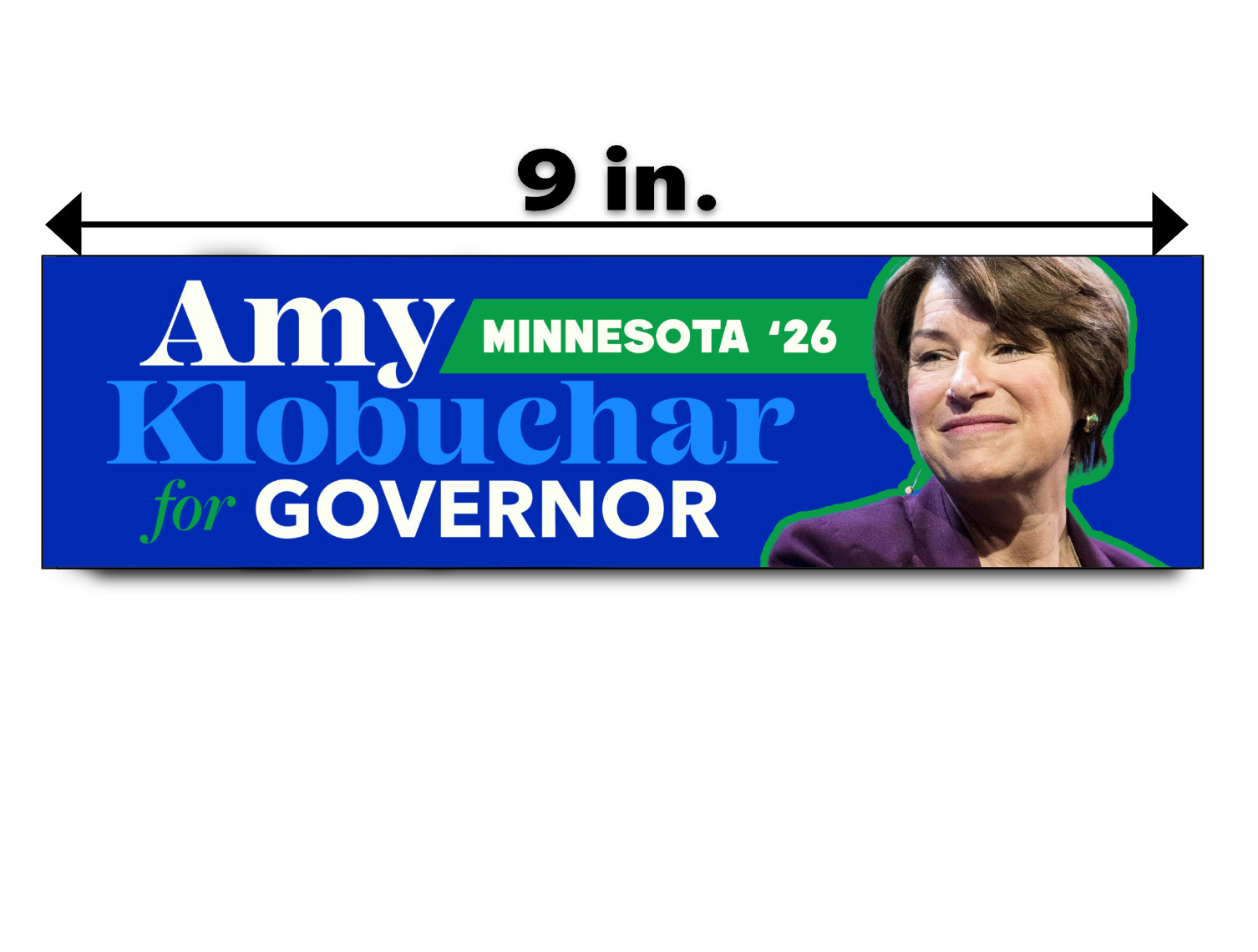 AMY KLOBUCHAR Governor 2026 Bumper Sticker Decal Minnesota Democrat Political