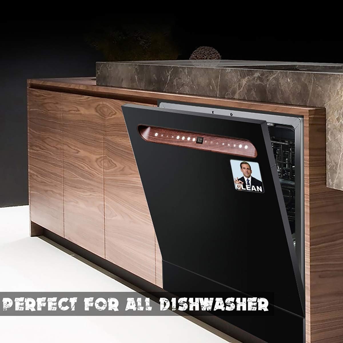 Universal Clean Dirty Dishwasher Magnet – 4x4in Dual-Sided Design for Kitchens