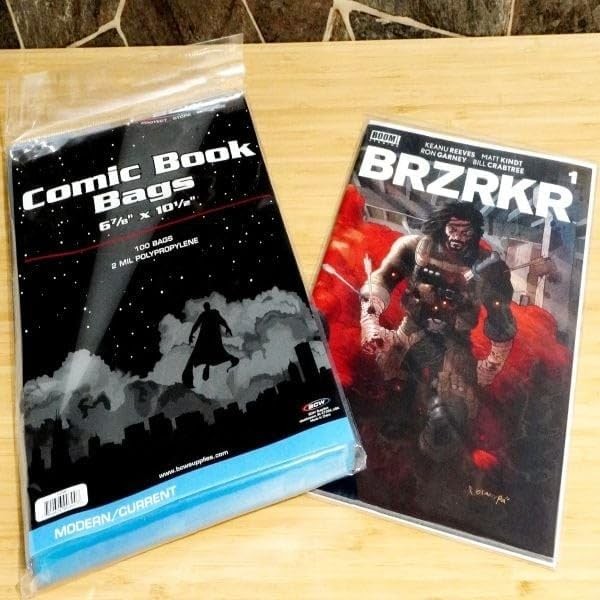 COMIC ACCESSORIES CURRENT/MODERN COMIC BAGS – 6 7/8 X 10 1/2 (100CT) ACC NEW