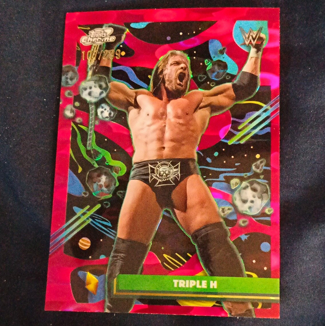 2026 Topps Chrome WWE Triple H #75 Serial Numbered /299 Trading Card