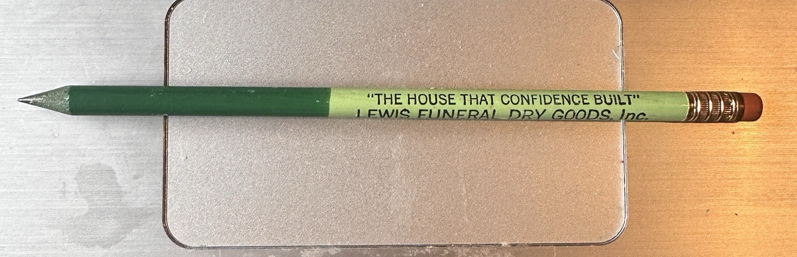 Bag 5 NYC sharpened Pencil With Dyed Wood LEWIS FUNERAL DRY GOODS
