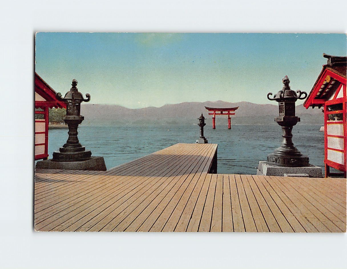 Postcard Scenic View from Itsukushima Shrine Hatsukaichi Japan
