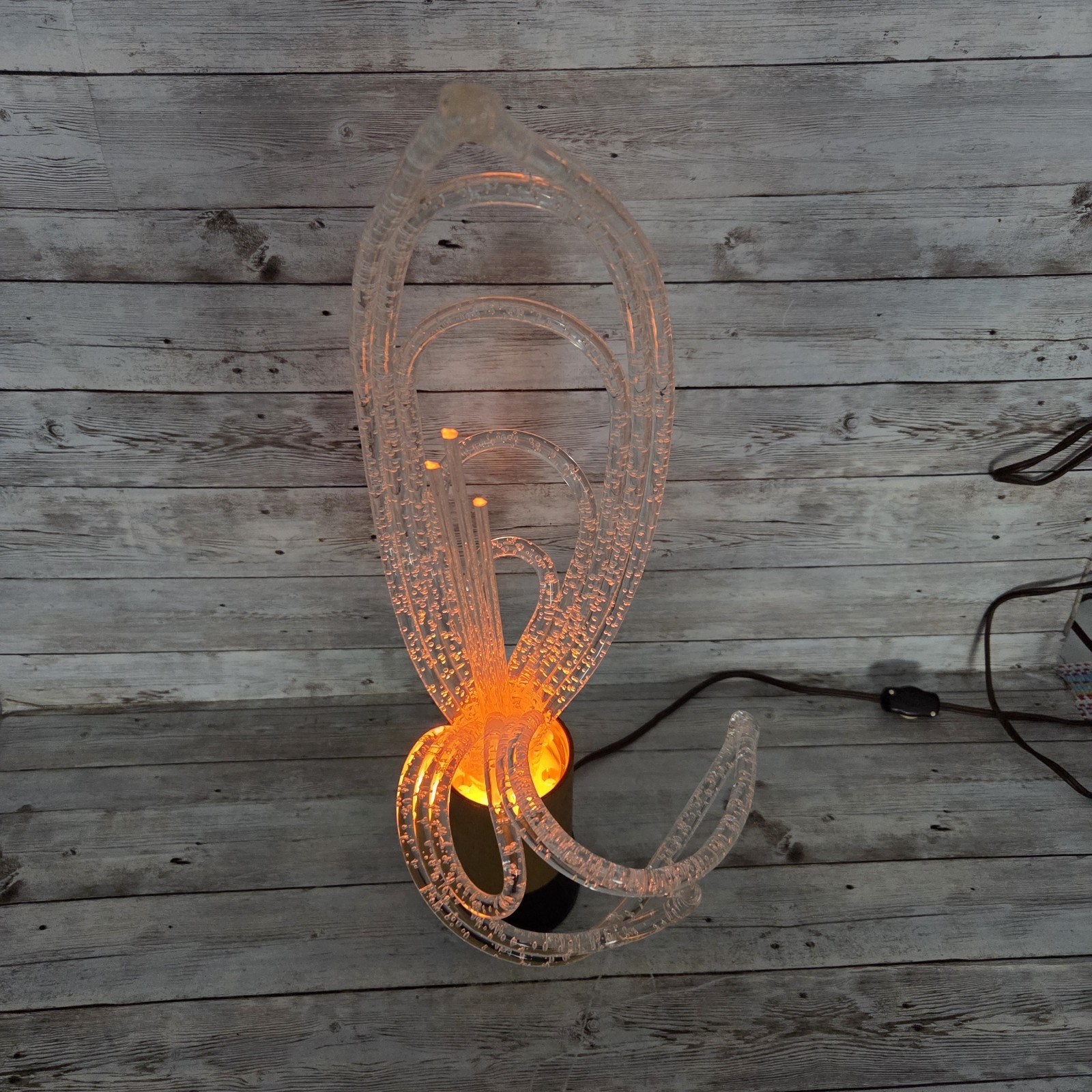 Vintage Mod Mood Lamp Model 5400 Bubble Acrylic Sculpture The Lights Fantastic