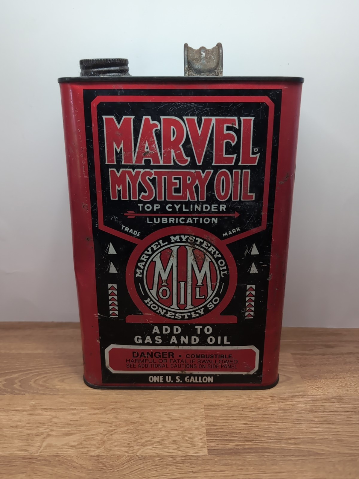 Vintage Marvel Mystery Oil Empty One Gallon Can