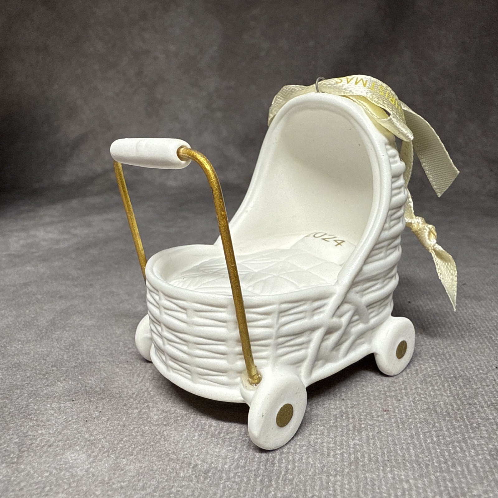 Hallmark Keepsake Baby’s First Christmas 2024 Porcelain Ornament Pram